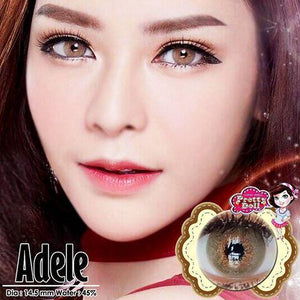 COLORED CONTACTS PRETTY ADELE BROWN - Lens Beauty Queen