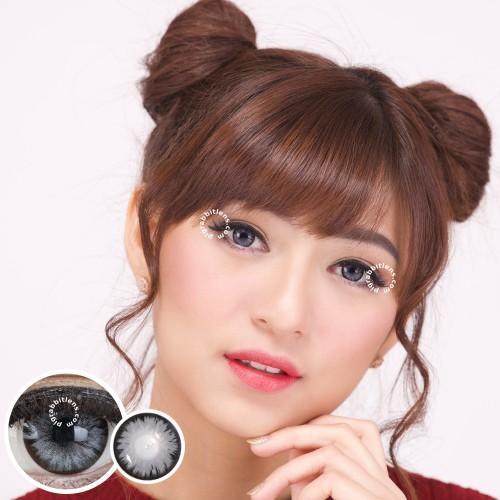 COLORED CONTACTS PRETTY DOLL CHIMMER GRAY - Lens Beauty Queen