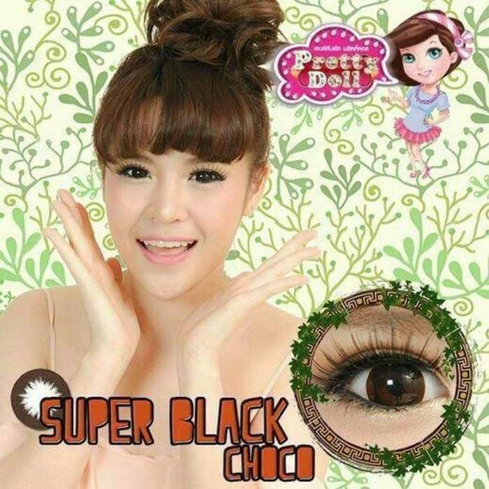COLORED CONTACTS PRETTY SUPER BLACK - CHOCO - Lens Beauty Queen