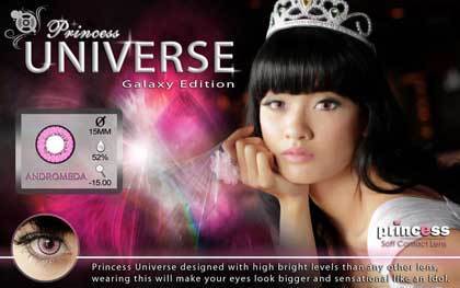 COLORED CONTACTS PRINCESS UNIVERSE ANDROMEDA - Lens Beauty Queen