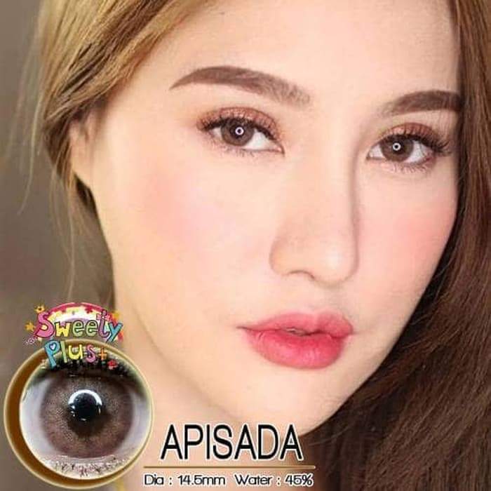 COLORED CONTACTS SWEETY APISADA BROWN - Lens Beauty Queen