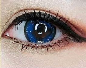 COLORED CONTACTS SWEETY GALAXY BLUE - Lens Beauty Queen