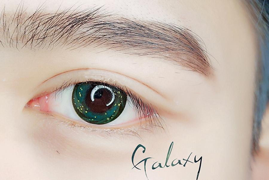 COLORED CONTACTS SWEETY GALAXY GREEN - Lens Beauty Queen