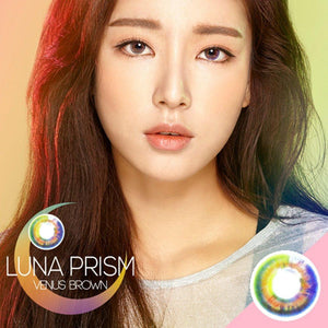 COLORED CONTACTS SWEETY LUNA PRISM BROWN - Lens Beauty Queen