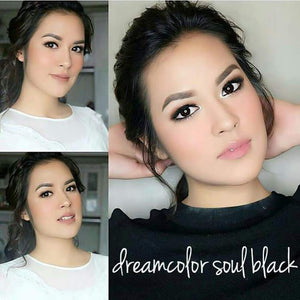 COLORED CONTACTS DREAM COLOR SOUL BLACK - Lens Beauty Queen