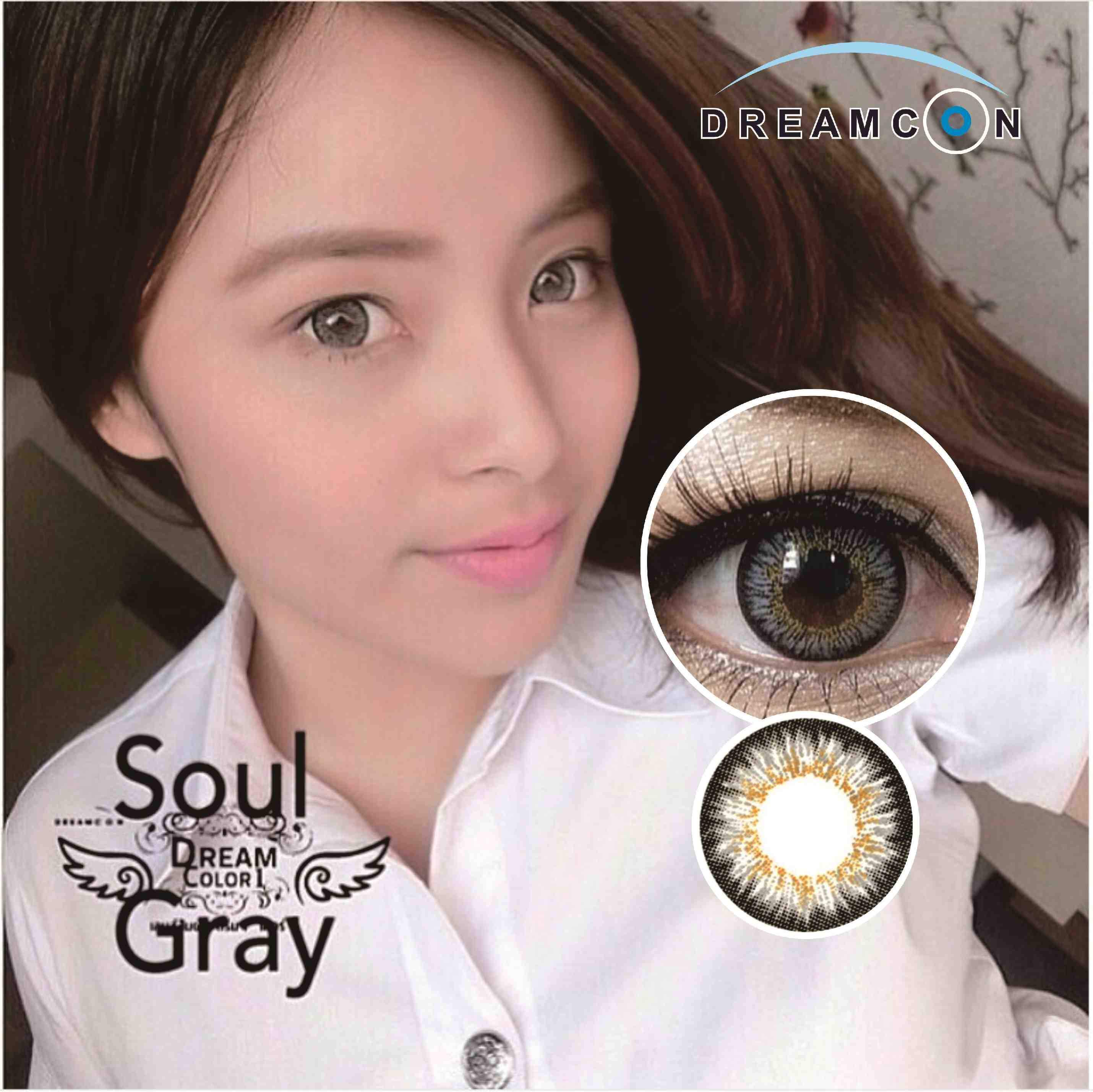COLORED CONTACTS DREAM COLOR SOUL GRAY - Lens Beauty Queen