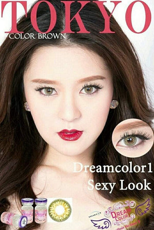 COLORED CONTACTS DREAM COLOR TOKYO BROWN - Lens Beauty Queen