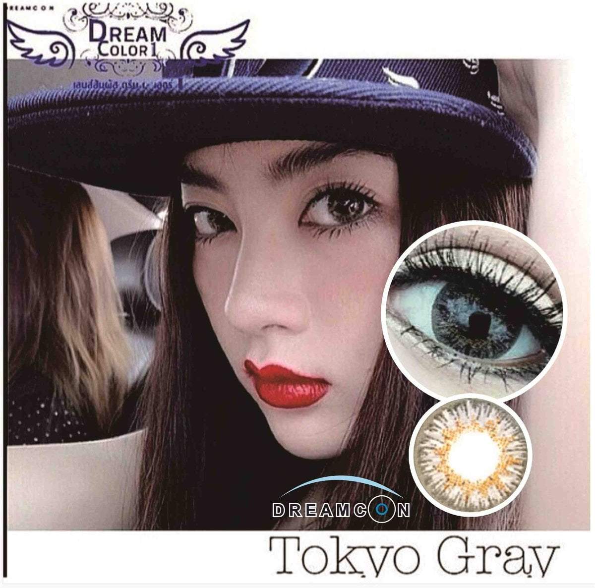 COLORED CONTACTS DREAM COLOR TOKYO GRAY - Lens Beauty Queen