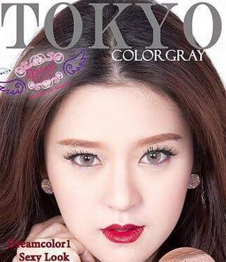 COLORED CONTACTS DREAM COLOR TOKYO GRAY - Lens Beauty Queen