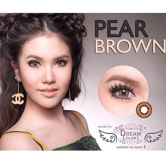 COLORED CONTACTS DREAM COLOR PEAR BROWN - Lens Beauty Queen