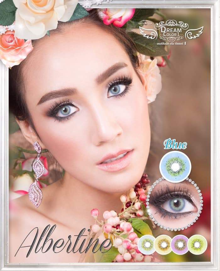 COLORED CONTACTS DREAM COLOR ALBERTINE BLUE - Lens Beauty Queen