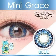 COLORED CONTACTS DREAM COLOR MINI GRACE BLUE - Lens Beauty Queen