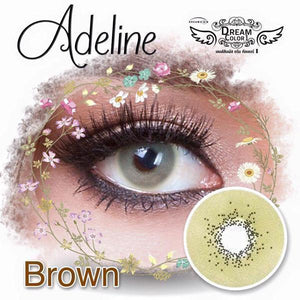 COLORED CONTACTS DREAM COLOR ADELINE BROWN - Lens Beauty Queen