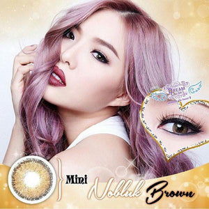 COLORED CONTACTS DREAM COLOR MINI NO BLUK BROWN - Lens Beauty Queen