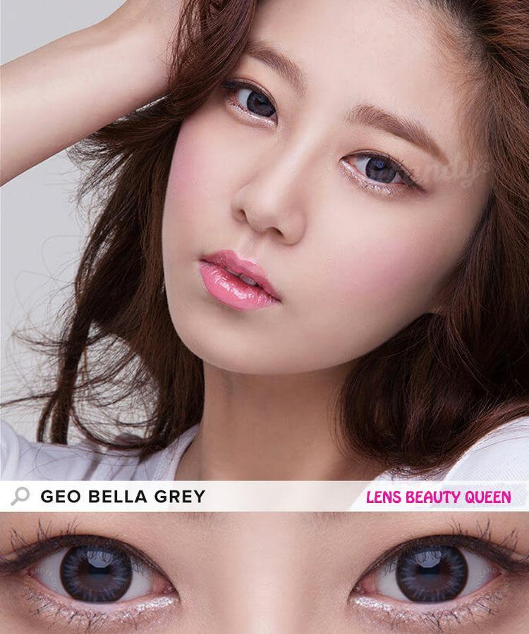 GRAY CONTACTS - COLORED CONTACTS GEO BELLA GREY - Lens Beauty Queen