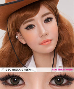 GREEN CONTACTS - COLORED CONTACTS GEO BELLA GREEN - Lens Beauty Queen