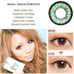 GREEN CONTACTS - GEO ANGEL GREEN - Lens Beauty Queen