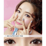 PINK CONTACTS - GEO SUPER NUDY PINK - Lens Beauty Queen