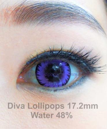 PURPLE CONTACTS - DIVA LOLLIPOPS VIOLET - Lens Beauty Queen