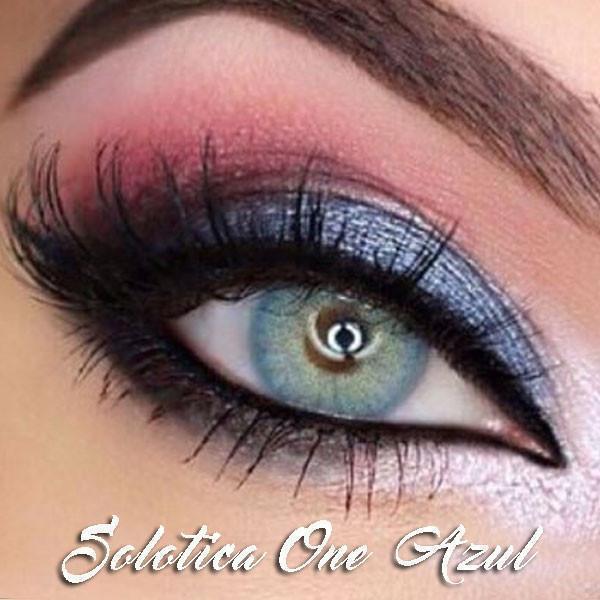 COLORED CONTACTS SOLOTICAONE AZUL BLUE - Lens Beauty Queen