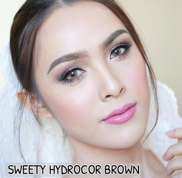 COLORED CONTACTS SWEETY HYDROCOR BROWN - Lens Beauty Queen