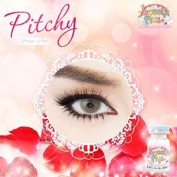 COLORED CONTACTS SWEETY PITCHY BROWN - Lens Beauty Queen
