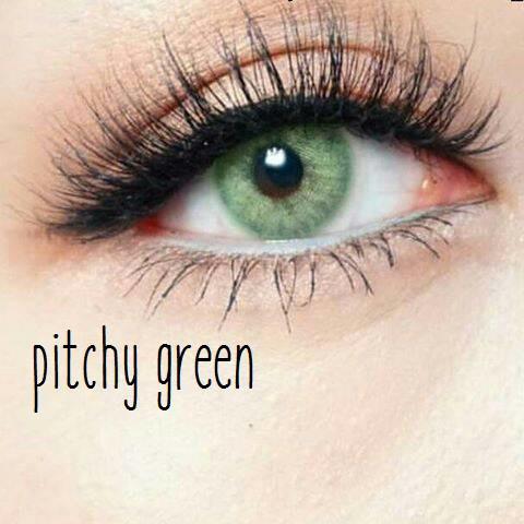 COLORED CONTACTS SWEETY PITCHY GREEN - Lens Beauty Queen